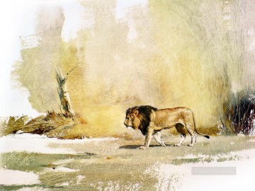 動物 Painting - 野生のライオン